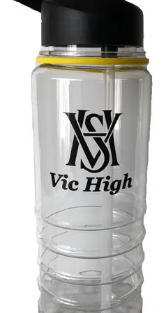 Photo of our nifty Vic High waterbottle
